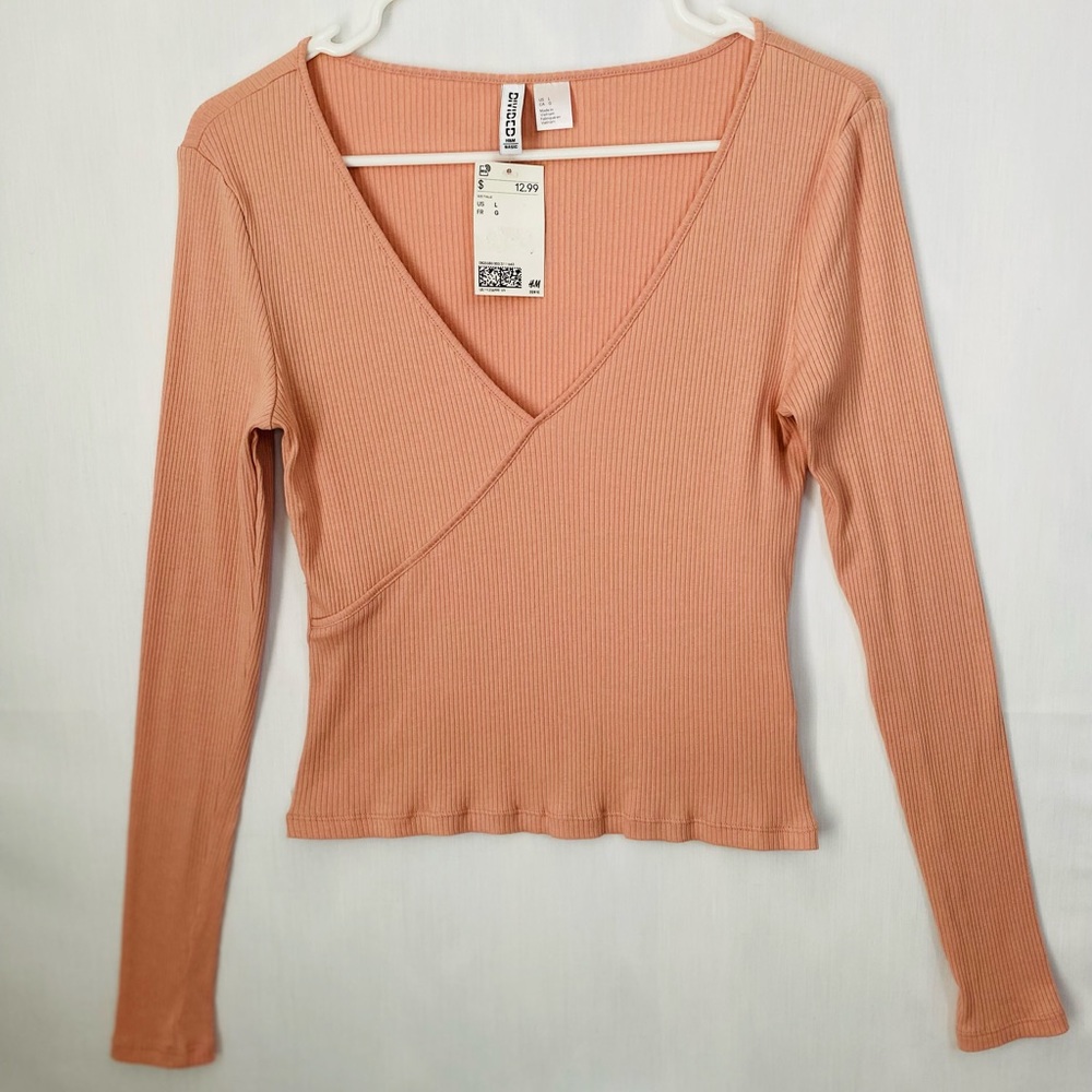 NEW H&M Pale Pink Top size L